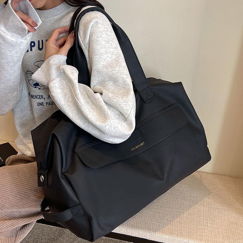 Kurzreise-Tasche Große Kapazität Damen-Reisetasche Leichte Gepäcktasche Einfarbige Handtasche Schultertasche