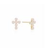 Cross Pearl 14k Earrings LPFN4240G