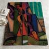 Art JJuan Griss Throw Warm Soft Flannel Blanket Multiuse for Sofa Bed Camping Travel Nap