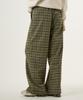 UNKNOWN PLANET Check Elastic Waist Pants Khaki