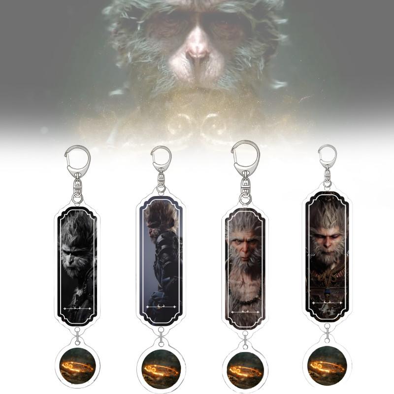 Black Wukong Myth Keychain Pendant Decorate Game Peripheral Gift Collection