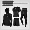 Men's Summer Quick-Dry Fitness Clothing Set: Casual Four-Piece Tight-Fit Running Training Gear