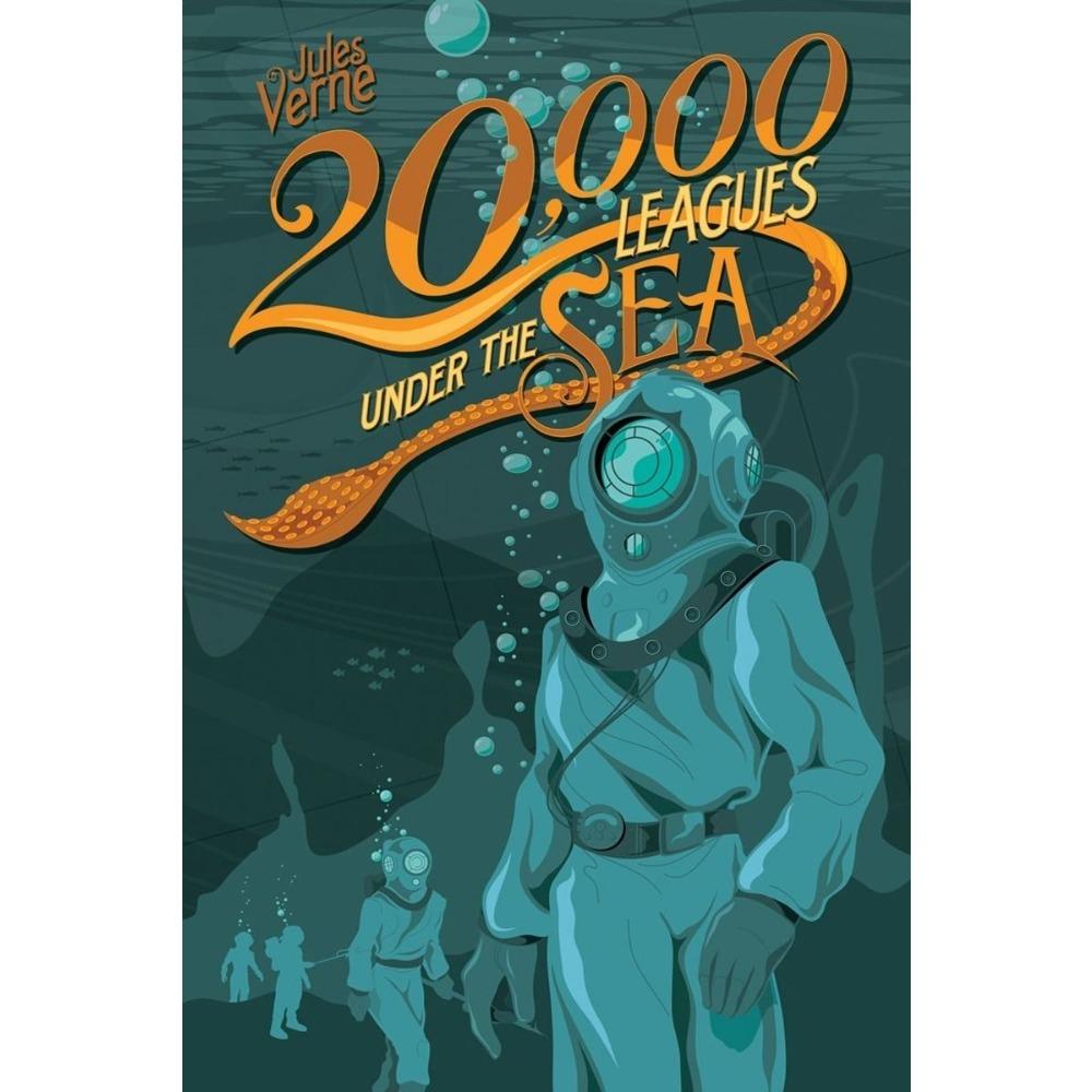 Vintage Tin Sign Diver Submarine Nautical Metal Poster Wall Art Decor For Home Bar Office