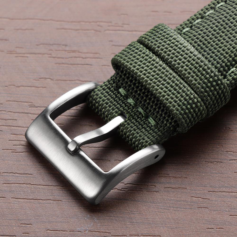 20mm 22mm Waterproof Sailcloth Watch Strap Two-Sided Nylon Watchband Quick Release Band Sport Belt for Casio for Seiko for Men