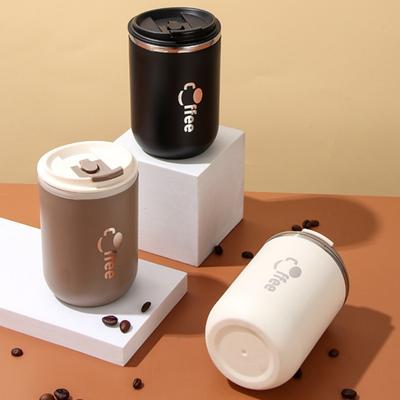 Stainless Steel 500ml Thermos Cups with Straw Thermal Leakproof Double Wall Vacuum Coffee Mug Insulated Cup Travel Water Bottle