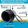 Filter Drain Plug with O Rings 190030 Drain Plug Caps Assembly Drain Caps Heavy Duty Pool Replacement Parts Enduring