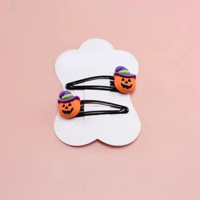 Einzigartige Kürbis-Haarspange für 2000er-Jahre-Mädchen Seitenclip Hexenhut Haarspangen Lustig Lässig Süß Cool Foto-Requisiten