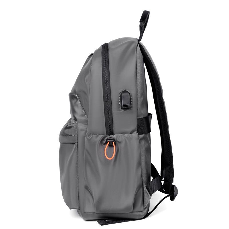 Oxford Fabric Backpack, Multi-layered Usb Charging Port, Men's Casual Backpack