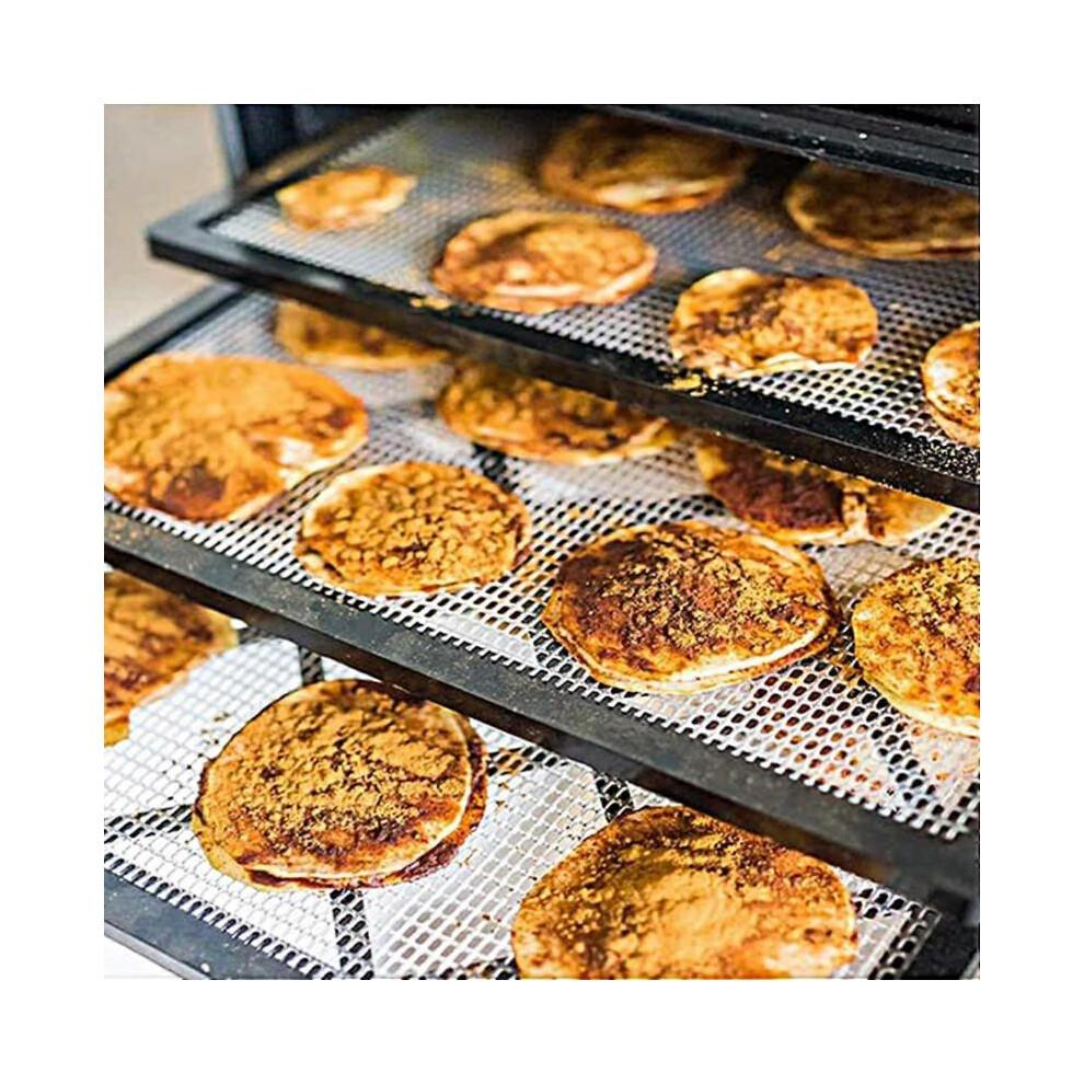 Hojas de Silicona para Deshidratador, Paquete de 10, 30 x 30/40 x 40 cm, Tapetes Cuadrados Antiadherentes para Deshidratador de Frutas para Alimentos, Secador de Frutas, Reutilizables 40x40 Cm