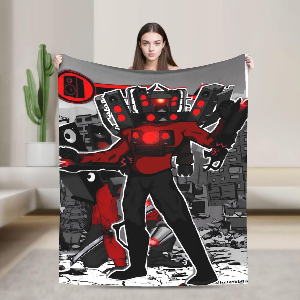 Titan Speakerman Potenziato Titan Flannel Blankets Warm Soft Throw Blanket for Home Decor Decorative Bedspread Sofa Bed Cover