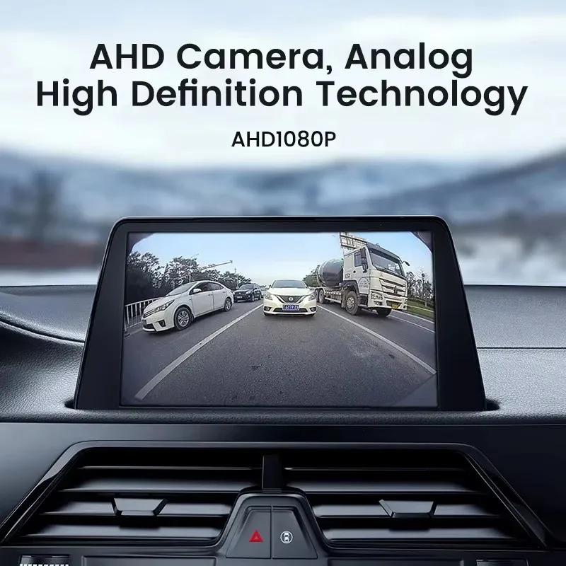 Car Rear View Camera 170 AHD 1080P Fisheye Golden Lens Full HD Night Vision Vehicle Reversing Backup Front Cameras For DVR cam