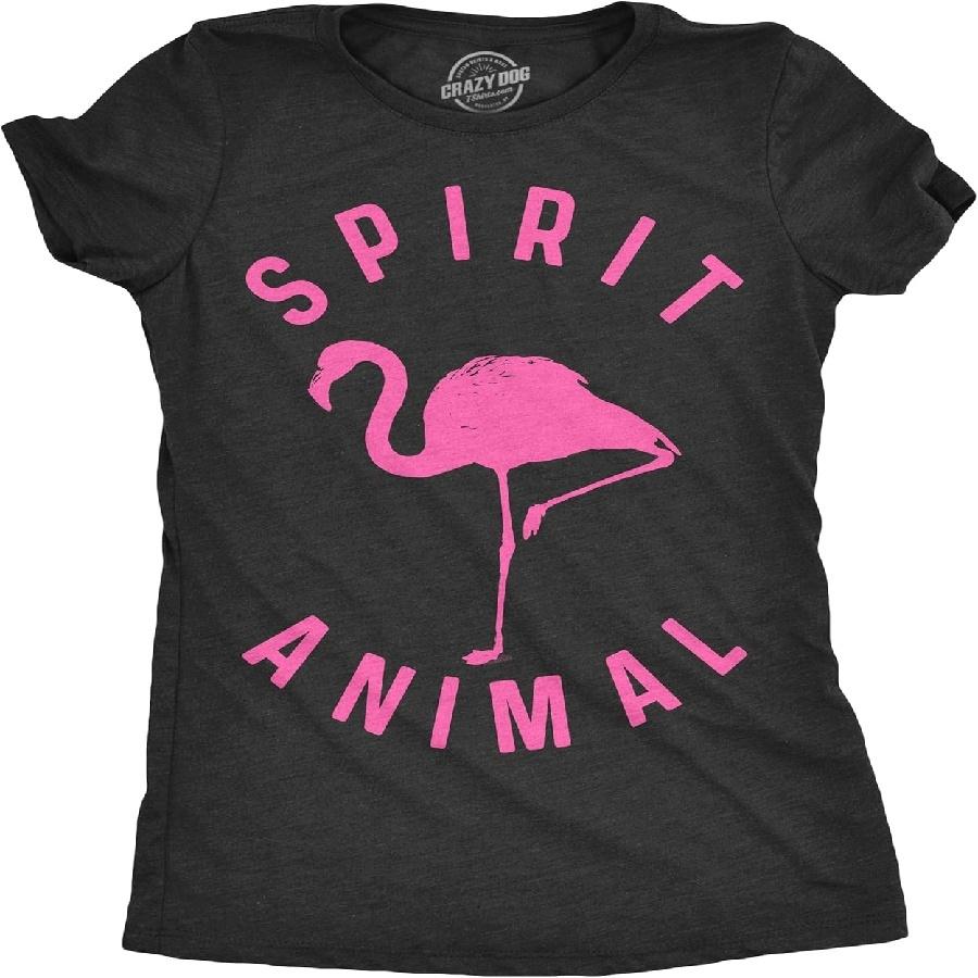 Crazy Dog Womens Funny Animal T Shirts Cute and Sarcastic Nature Tees for Women(1) XXXXXL