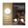 White  3pcs Motion Sensor LED Night Light USB Rechargeable Night Lamp for Kitchen Cabinet Wardrobe Lamp Staircase Wireless Closet Light
