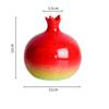 Simulated Pomegranate Ceramic Vase Kiln Transformation Flower Vase Flower Arrangement Accessories Cartoon Pomegranate Figurine