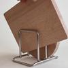 Double Compartment Stainless Steel Cutting Board Rack - Household Vegetable Board & Pot Cover Storage Holder