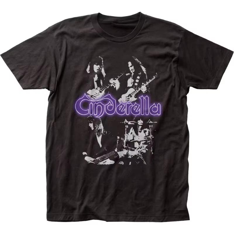 

2026 American Retro Cinderella Unisexs Women Tshirt Rock Music Classic Band Tshirt Summer New Retro Fashion Streetwear 4XL