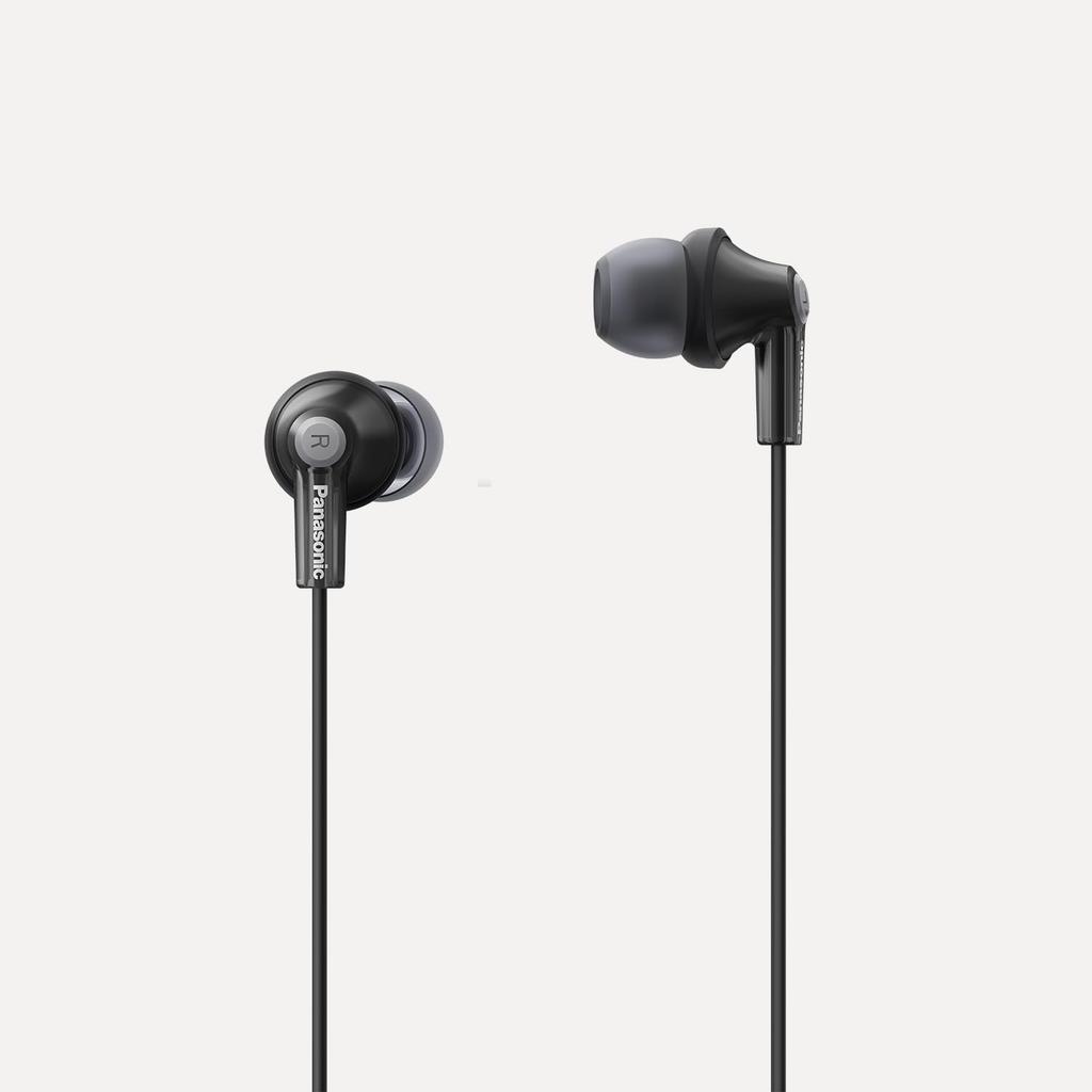 Panasonic RP-HJE150C-K Black USB Type-C Wired Canal Earphones, Mic & Remote, 10.7mm Driver, 1.2m Cable
