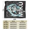 Anime přikrývky Hatsune Miku Fleece Textilní dekorace Multifunkční Super teplá přehozová deka pro domácnost Cestování Prošívaná deka