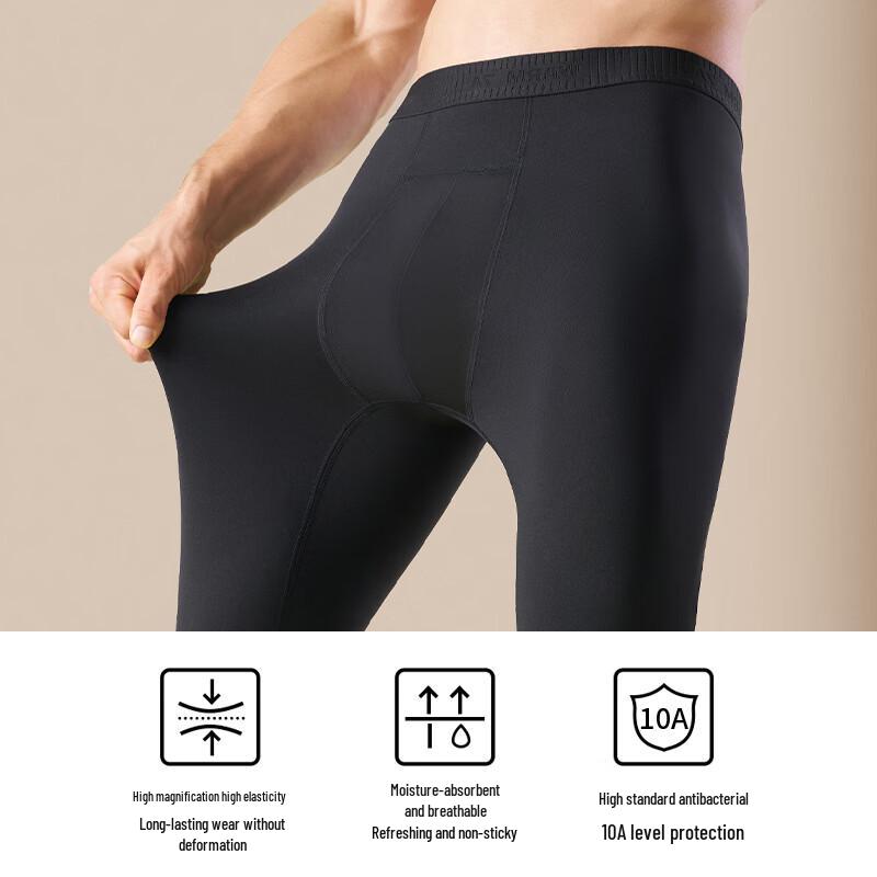 Mao Ren Men's Slim-Fit Thermal Shark Pants