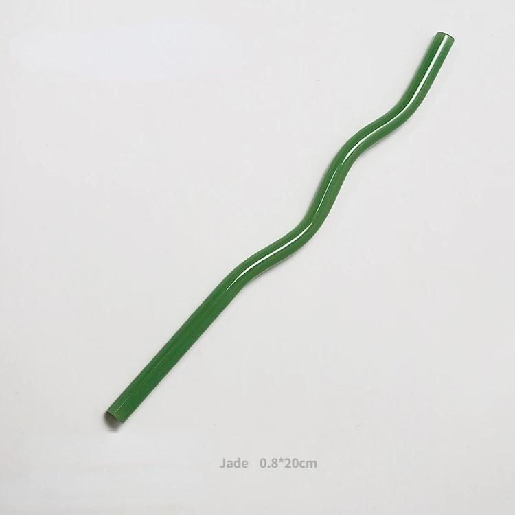Reusable Glass Straw Long Stem Glass Straw Wholesale Straws Heat Resistant Glass Drinking Water Straws Eco Friendly Drinkware