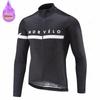 Morvelo-Thermal Fleece Cycling Jerseys Set for Men, MTB Bike Clothes, Warm Bicycle Clothing,2026 Velvet Warm Cycling Suit Set
