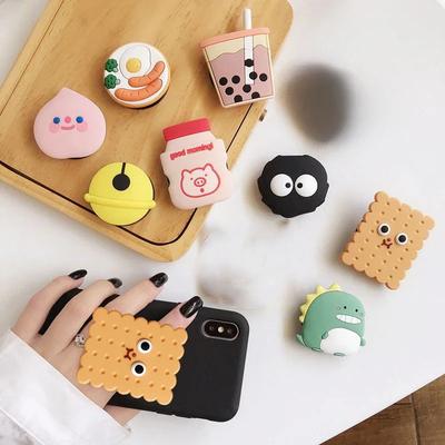 1pc Cute Cartoon Ring Phone Holder Finger Grip Phone Stand Desktop Cellphones Mount For iPhone Samsung Xiaomi Smartphone Bracket