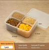 Transparent Plastic Seasoning Box with Lid - Food Storage Compartment