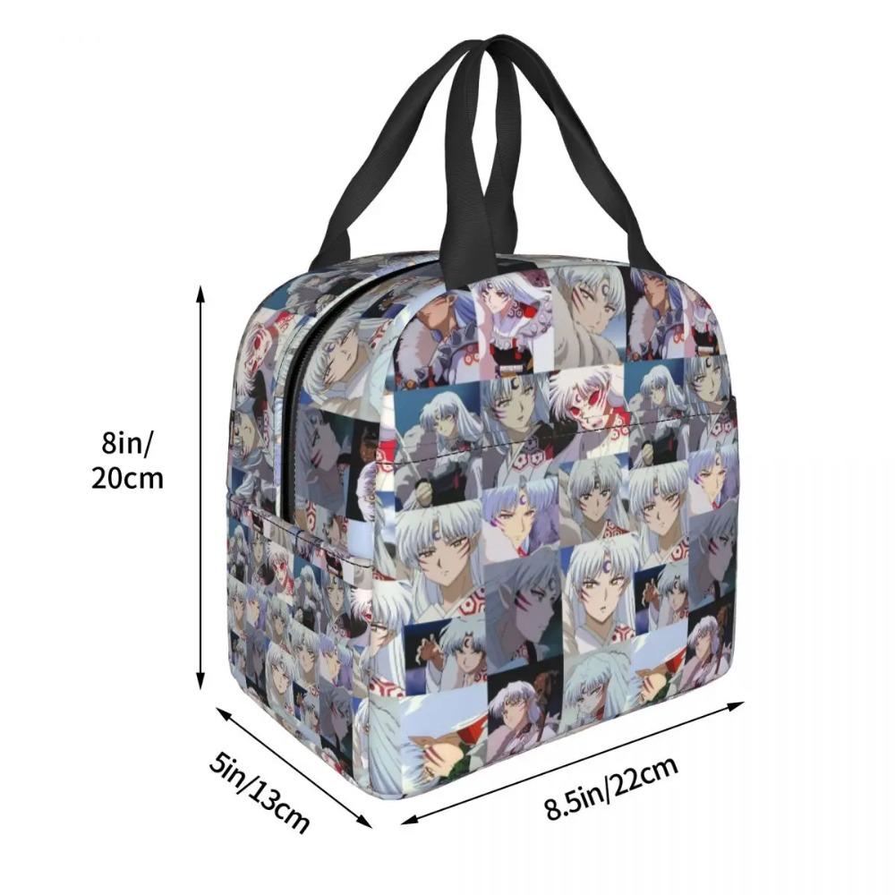 Manga Kimono Inuyasha Sesshomaru Isolierte Lunchtasche für Kinder Schul-Kühltasche Thermische Lebensmittelbox Tragetasche Lunchboxen Behälter