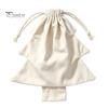 Plush Christmas Tree Ornaments Drawstring Presents Bag, Reusable Wrapping Pouch, Decorative Pendant Bags Shaped Holiday Favors Bag for Candy,