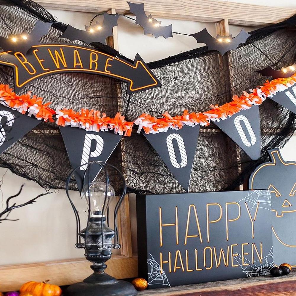 6pcs Halloween Creepy Gauze Cloth for House Yard Decoration 76x 183cm/30inx72in