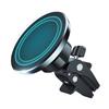 Crong PowerSpot Fast Wireless Charger - Aluminum Qi 15W USB-C Wireless Charger with Tempered Glass Coating (Shadow Black)