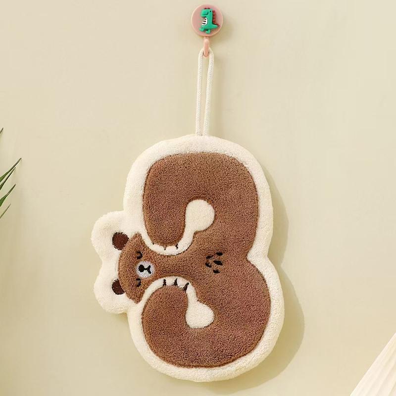 Hand Towels Bathroom Microfiber Towel Baby Wipes Extra Thick Coral Velvet Handkerchief Children'S Cartoon Absorbent Towel