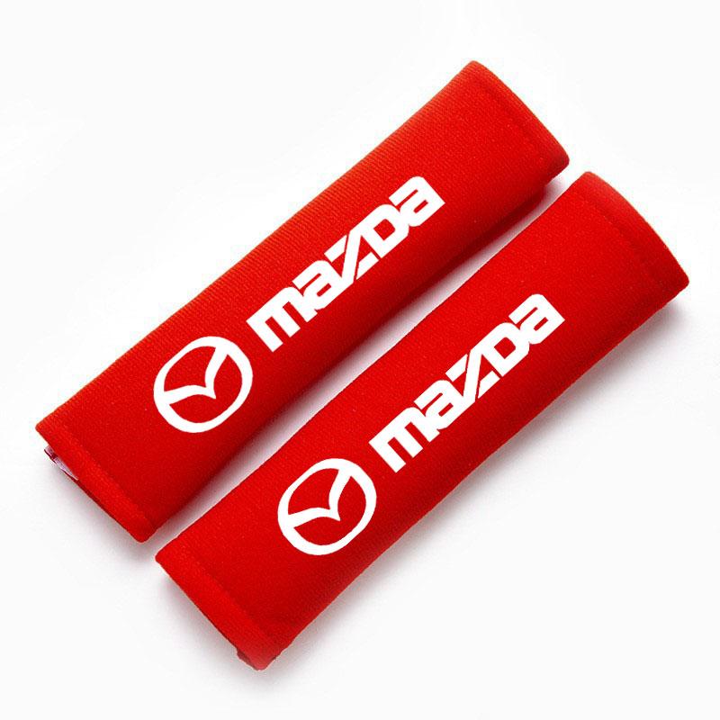 

Car Seat Belt Shoulder Carbon fibre Shoulder Pad Safety Strap Cover for Mazda M3 M6 MP Skyactiv Axela Atenza Biante BT-50 CX-30