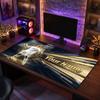 Cristiano Ronaldo Custom Large Mouse Pad, Personalized Name Text Print, Football Logo Non‑Slip Desk Mat Gaming Gift