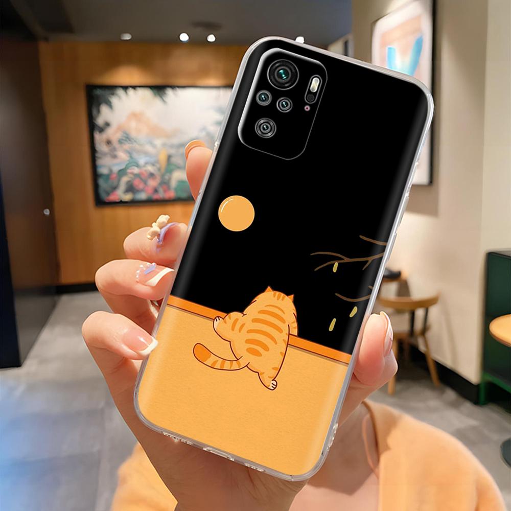 For Xiaomi Redmi Note 10 4G Case Note 10S Cute Painted Soft Silicone Back Cover For Redmi Note 10 Pro Max Clear Full Phone Cases