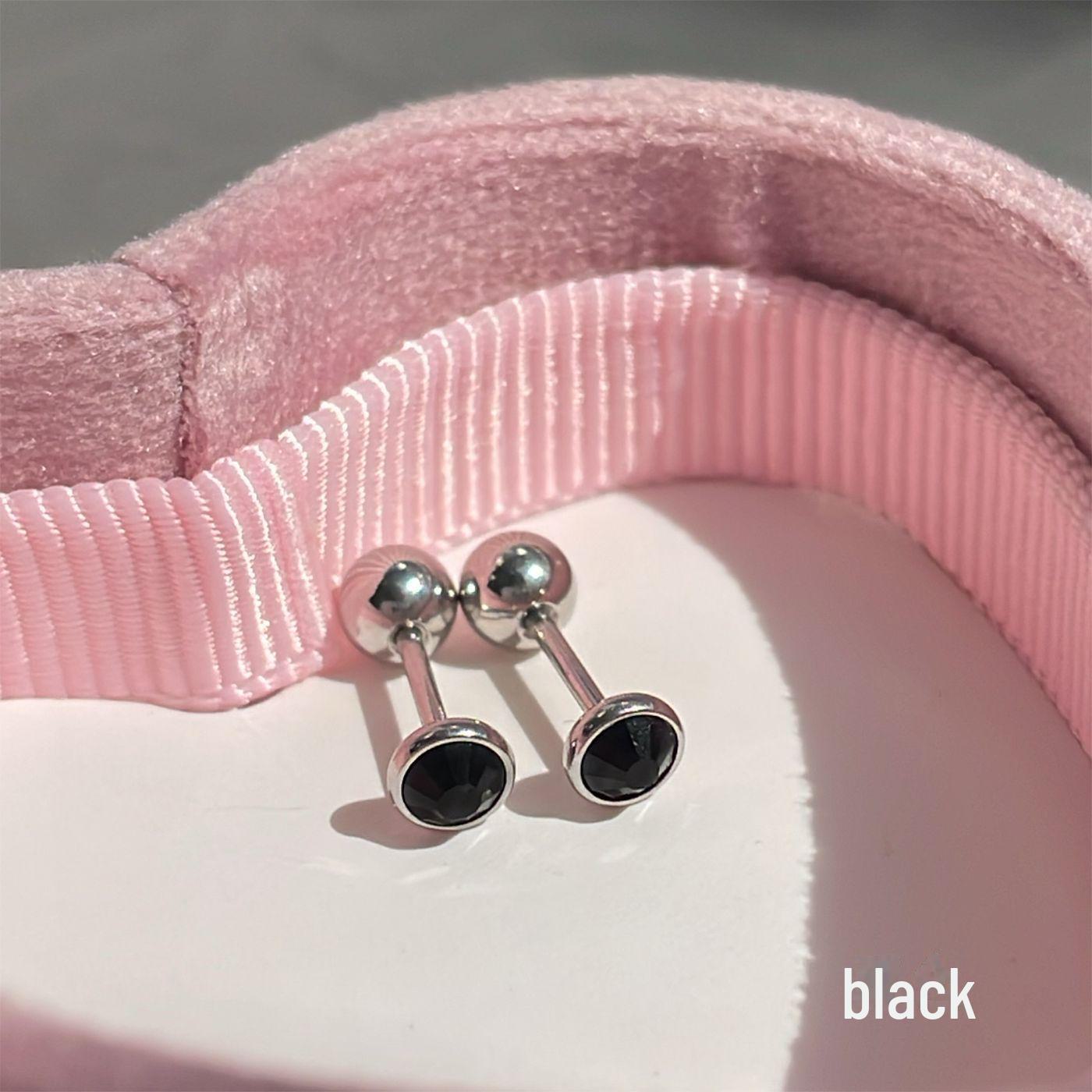 

Красочные 4 мм круглые серьги-гвоздики из титановой стали с бриллиантами для женщин