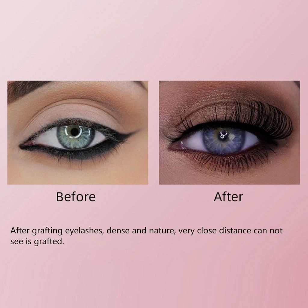 10 Pairs Reusable Self Adhesive Eyelashes No Glue   or Eyeliner Needed Natural Thick False Lashes