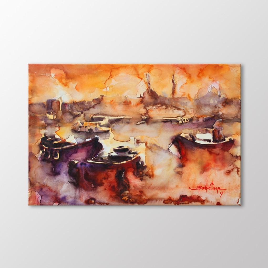 

Акварельные лодки и стамбульская живопись