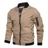 Spring and Autumn Thin Men's Baseball Collar Solid Color Jacket Casual Air Force One Jacket Men's