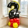 26Pcs Racing Party Black and White Plaid Balloon Sports Car Traffic Light Balloon Kids Racing Theme Birthday Party Supplies