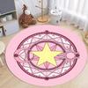 Mystic Magic Circle Round Carpet Soft Non Slip Easy Clean For Living Room Bedroom Guesthouse Fantasy Home Decor