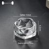 Compact Glass Ashtray for Hotel Rooms, Bedrooms, and Bathrooms