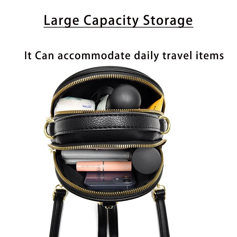 Women's PU Large Capacity Backpack Soft Leather Travel Small Backpack