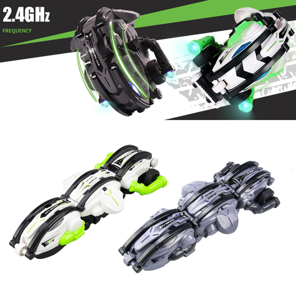 Remote Control Car, 2.4GHz Remote Control Rolling Stun Car with Lights Forward Backward Left Right