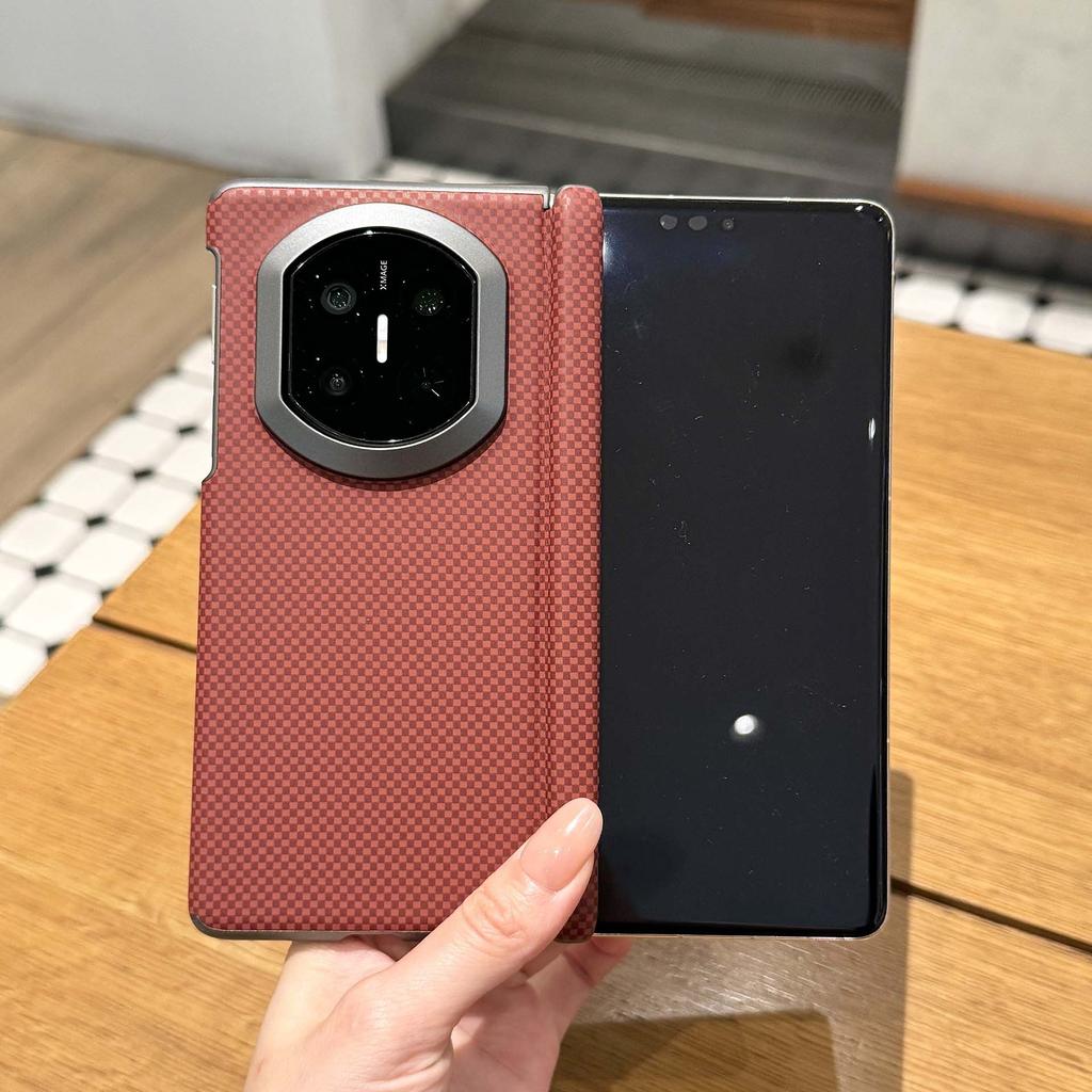 Applicable to Huawei matex1 folding screen mobile phone case Kevlar pattern x1 collector's edition double central axis x1 anti-drop case