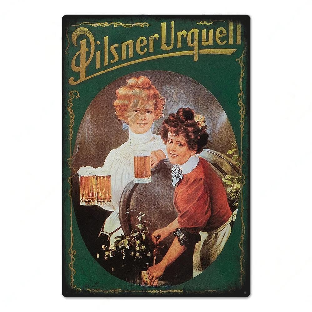 Vintage Germany Beer Brand Posters Decor Metal Signs Plaque Metal Vintage Tin Sign Poster for Pub Man Bar