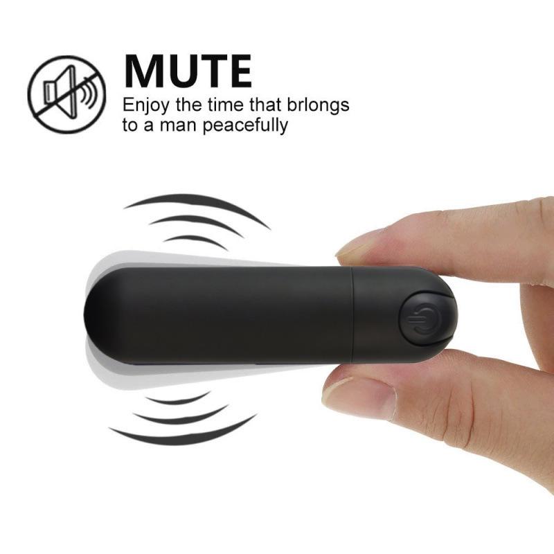 Wiederaufladbarer kabelloser Vibrator mit zehn Modi für Paare - Mini-Massagegerät mit starker Vibrationsspitze und Analplug.
