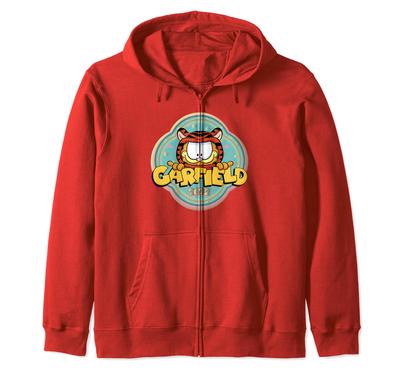 Garfield Chinesisches Neujahr Garfield 2022 Abzeichen Reißverschluss Hoodie