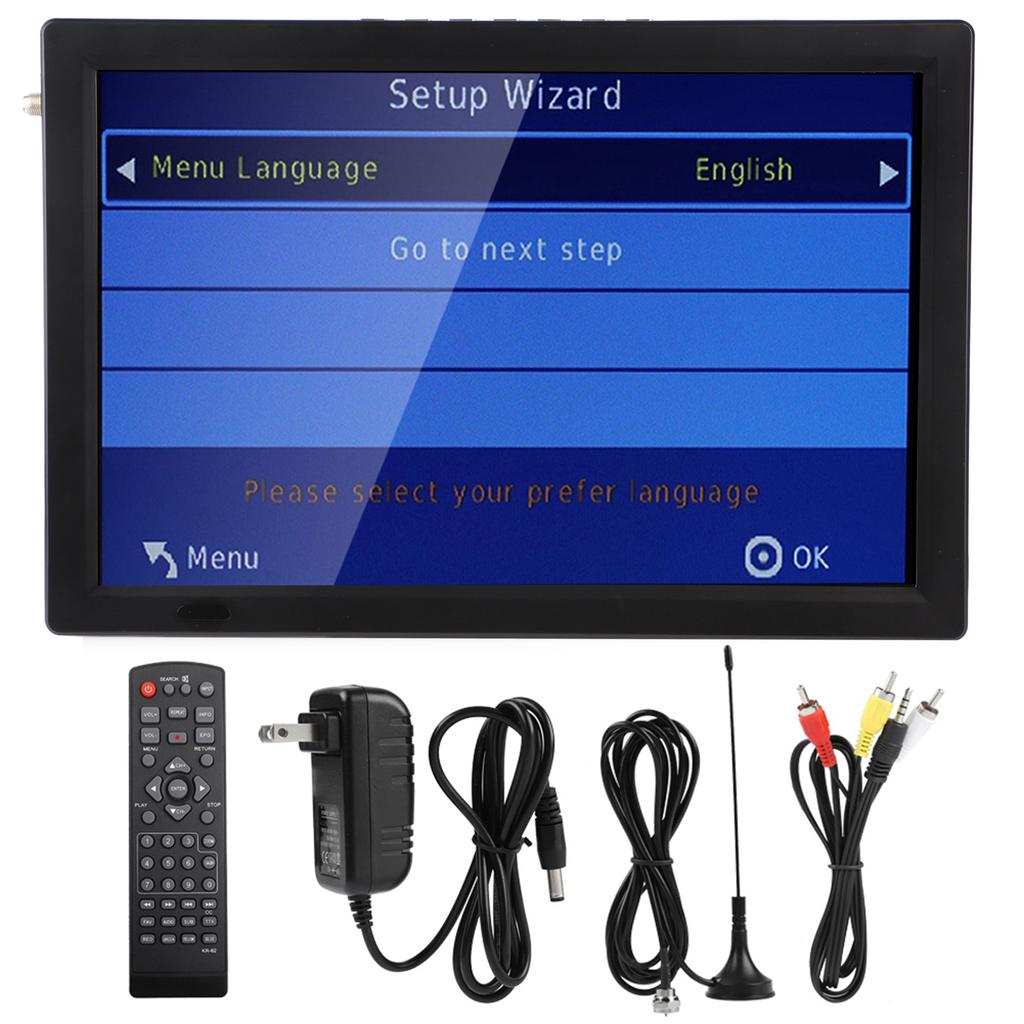 14" Digital Television ATSC Portable TV 1080P HD HDMI Video Player   for Home Car