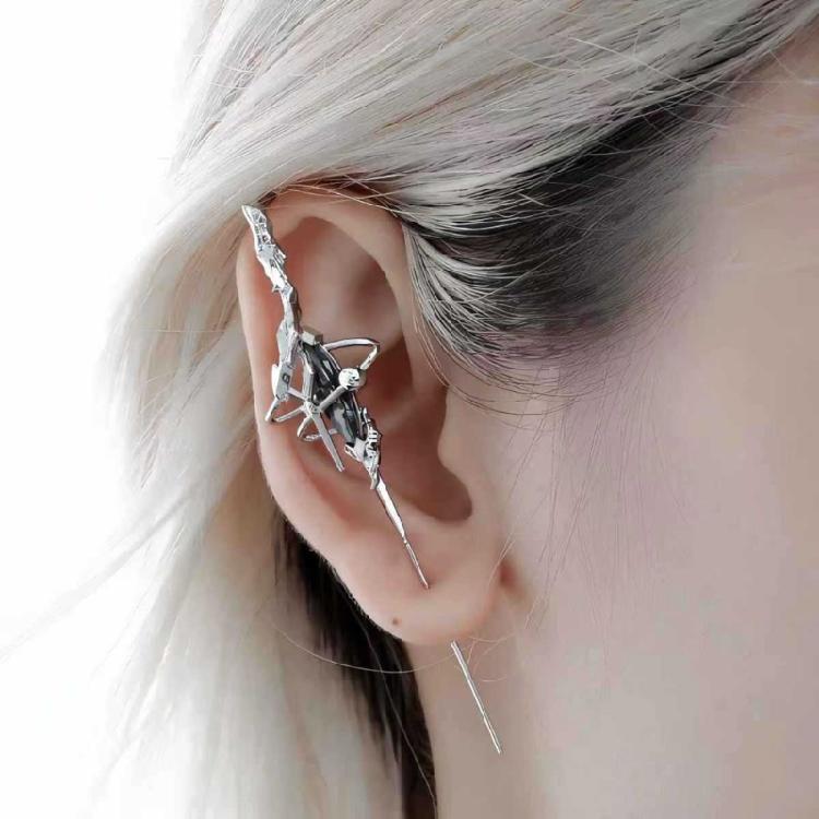 Dark Themed Earring Sweet Cool Ear Pin Comfortable Piercing Alloy Ear Studs Stylish Accessories for Parties and Event